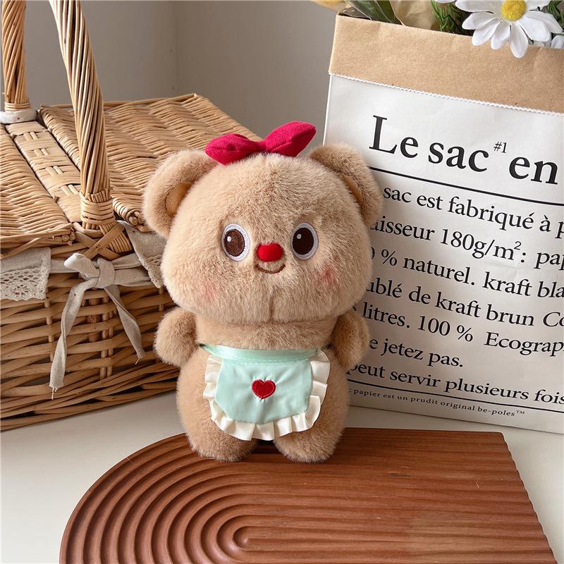 Love apron bear / Boutique 8-inch/single price/color mix and match