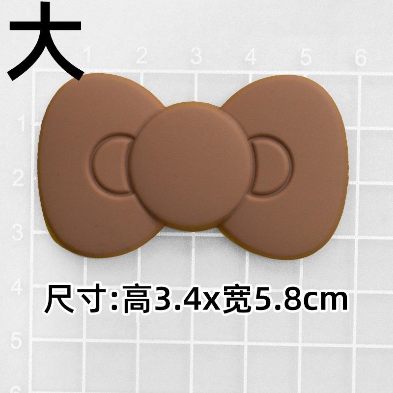 Soft glue: brown KT bow "3.5*5.8cm]