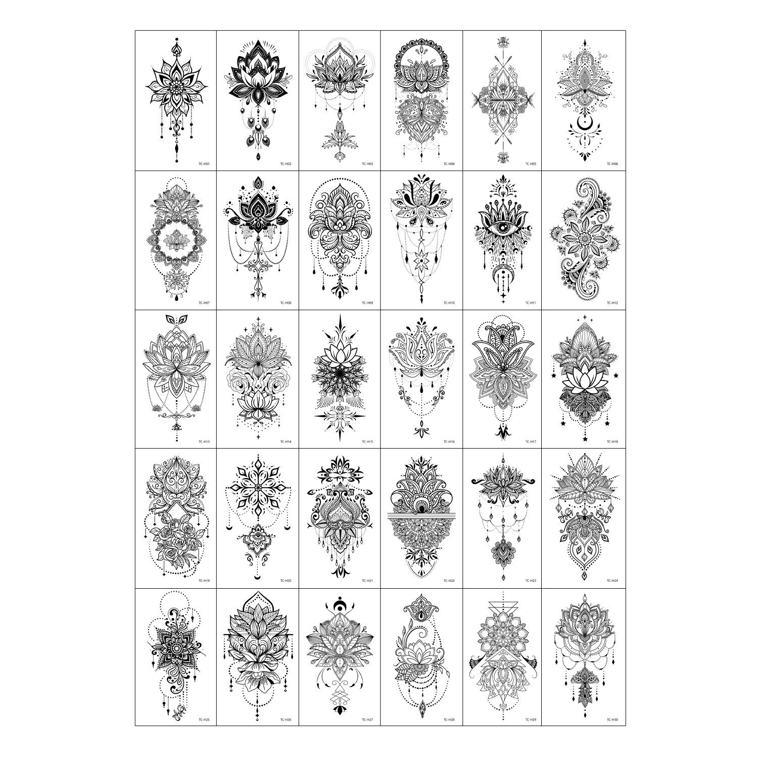 5.7*9.7cm (quantity: 30 for a set) / Tc-h package set of 30 sheets