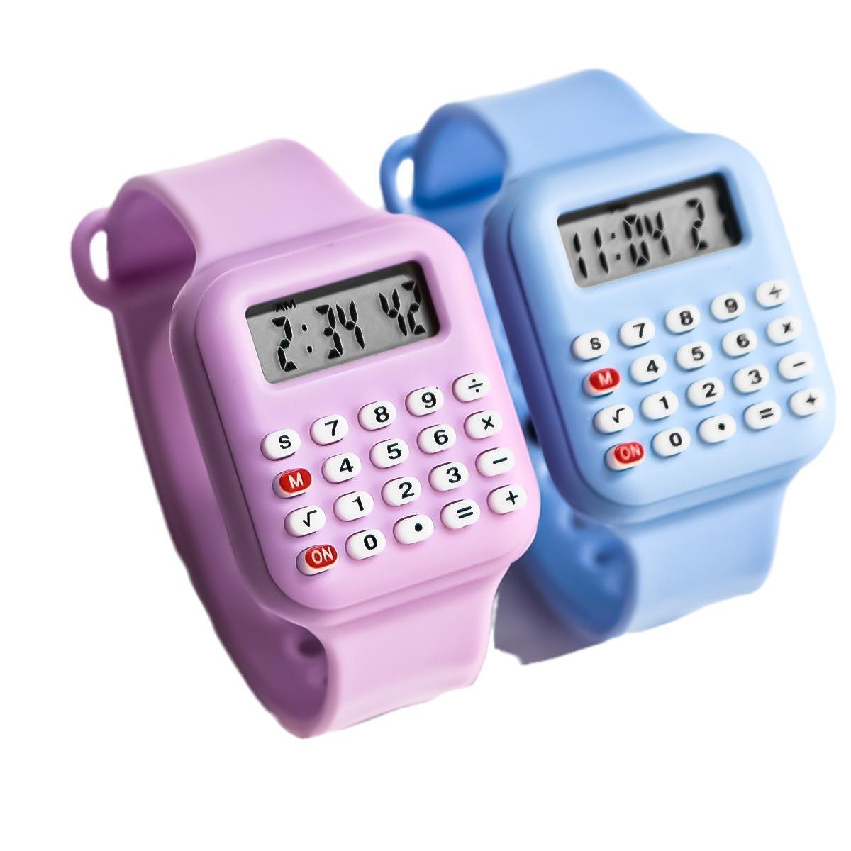 Calculator Children's Watch Multi-Function Digital Display Date Time Display Micro Calculator Watch Student Watch thumbnail 5