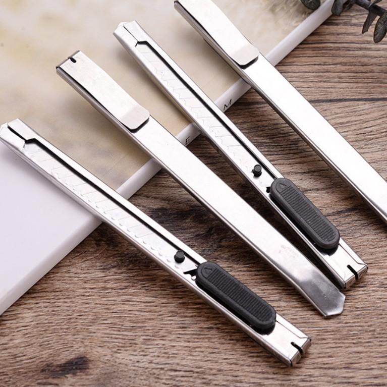Stainless steel art knife small size portable office supplies metal paper cutting knife student stationery hand tool knife wholesale