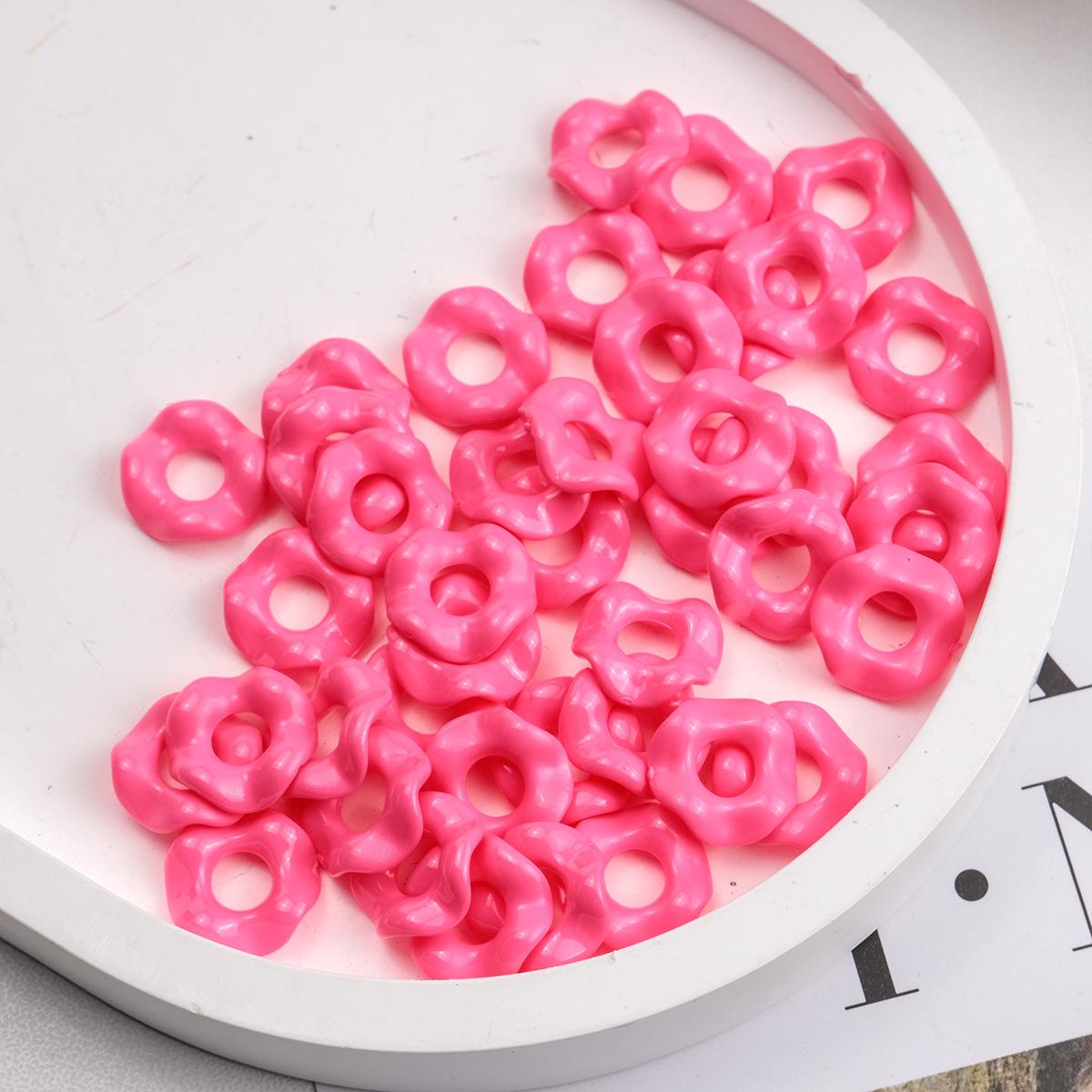 Rose red / Mini size 7*7mm (aperture 2.5mm)