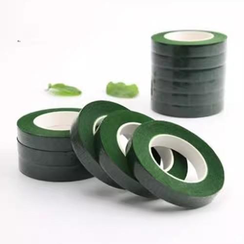 Green diy handmade tape green tape floral tape silk mesh flower silk socks flower handmade flower packaging material