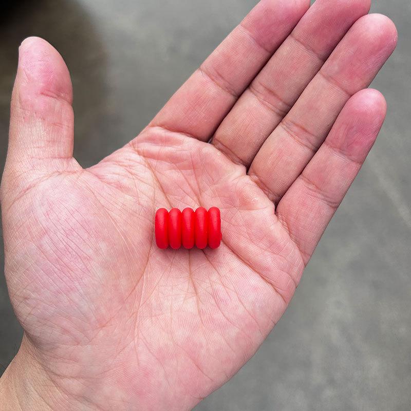 5-section soft ring red