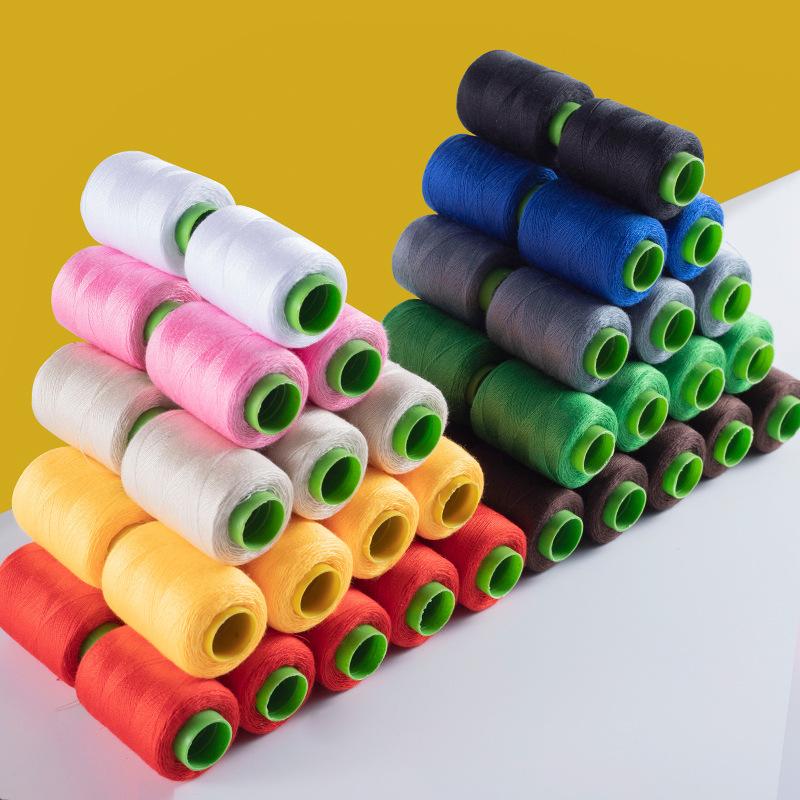 Household Small Roll Sewing Machine Thread Hand Sewing Needle Sewing Clothes Thread White and Black Special Supermarket Sewing Thread