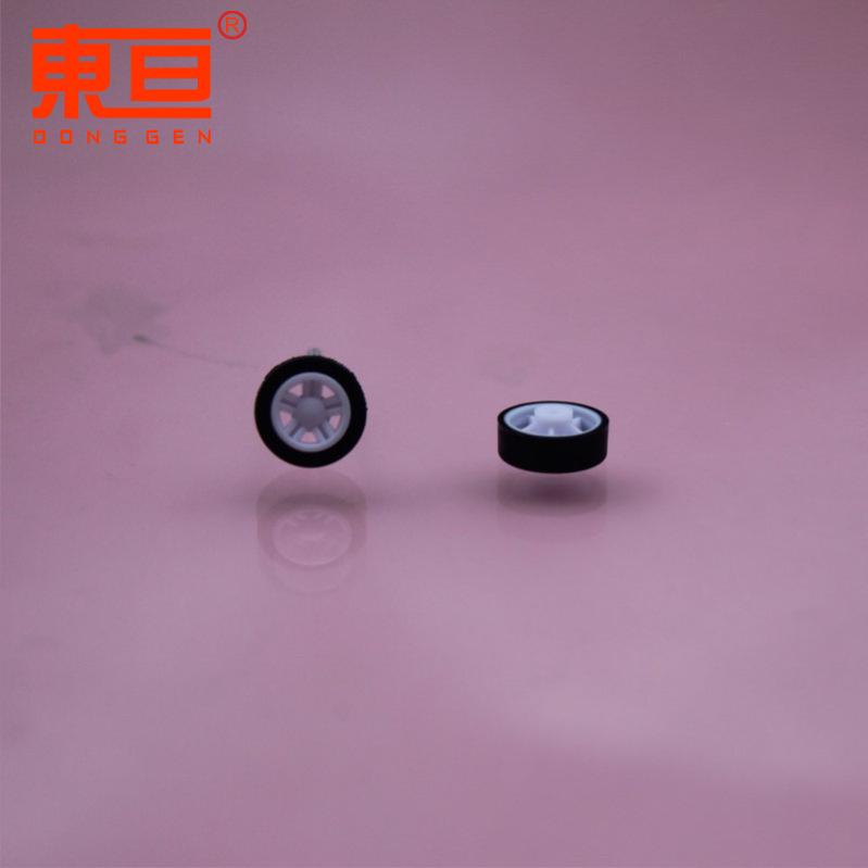 Xj111.5Ah New Toy Wheel 11mm Rubber Wheel Rubber-Coated Wheel Small Wheel Toy Accessory