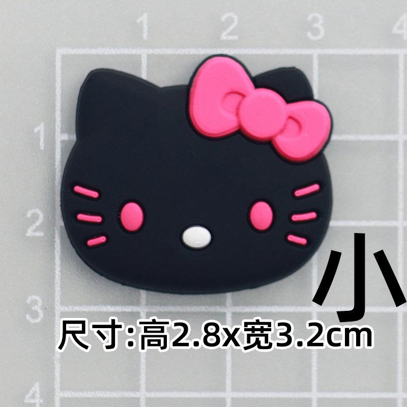 Soft glue: small size black rose KT [4*4.5cm]]