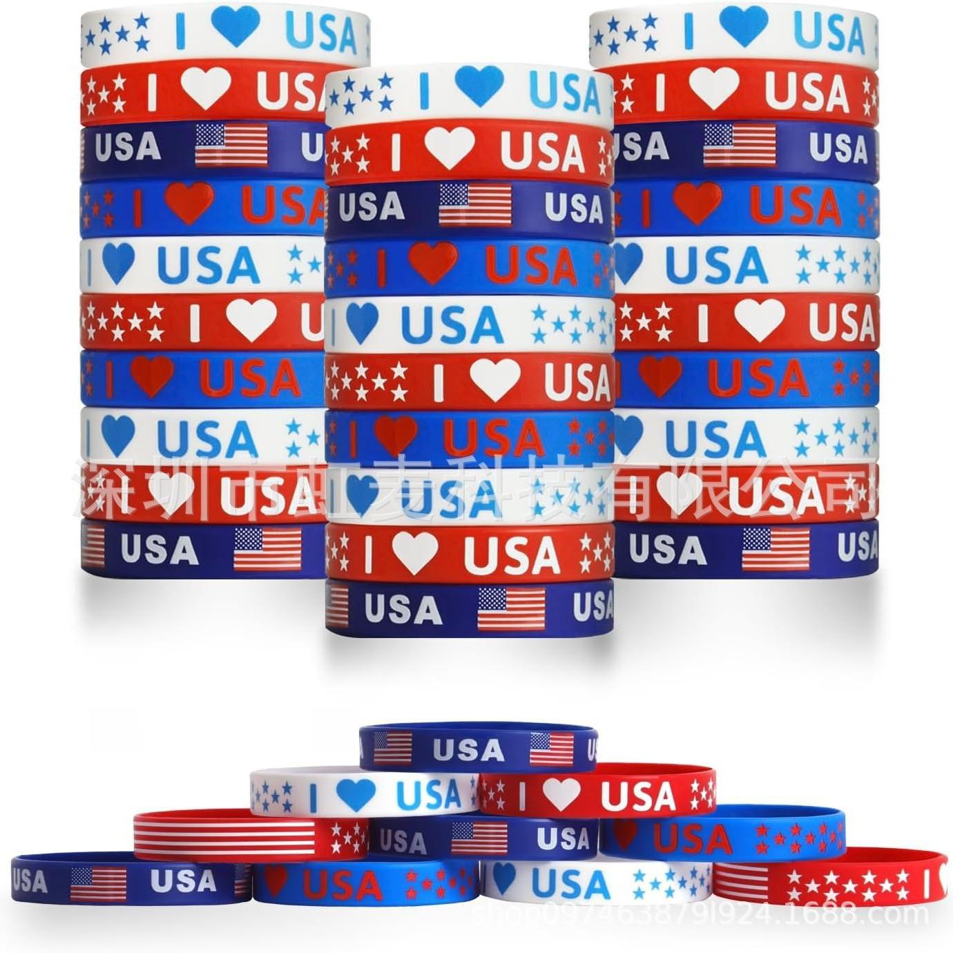 Cross-Border Amazon European and American Color Printing Inspirational Quotes Men's and Women's Wristbands Inspirational Quotes Gifts Silicone Bracelets