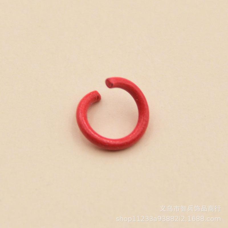 8mm color iron paint single ring open ring key ring handmade material connecting ring DIY jewelry accessories thumbnail 3