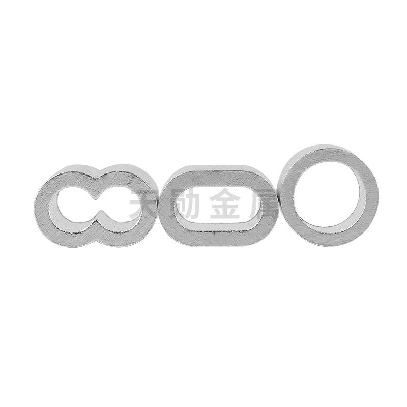 Wire Rope Aluminum Sleeve 8-Hole Oval Aluminum Card Aluminum Buckle Aluminum Chuck Aluminum Rolled Head Wire Rope Chuck 0.5-12mm thumbnail 2