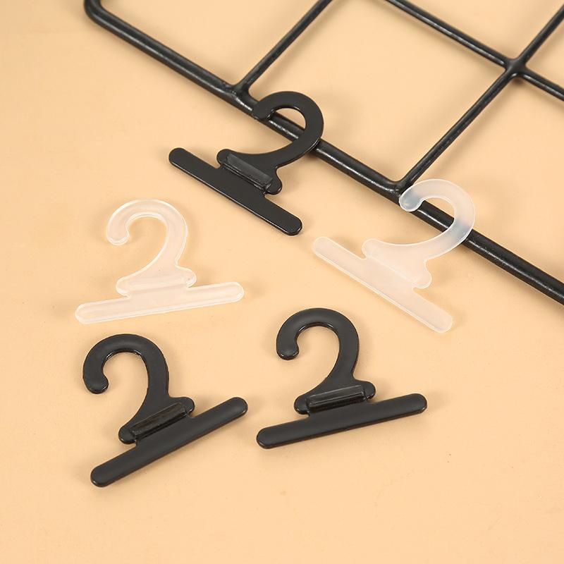 Custom PP hook plastic question hook black and white sock Hook 2 word hook underwear pants tag hook factory processing