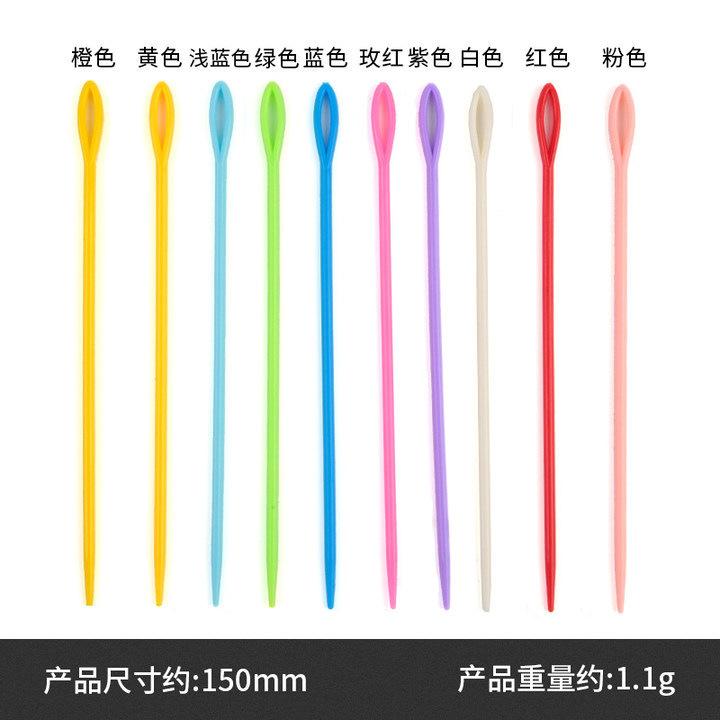 15cm plastic needle single-green