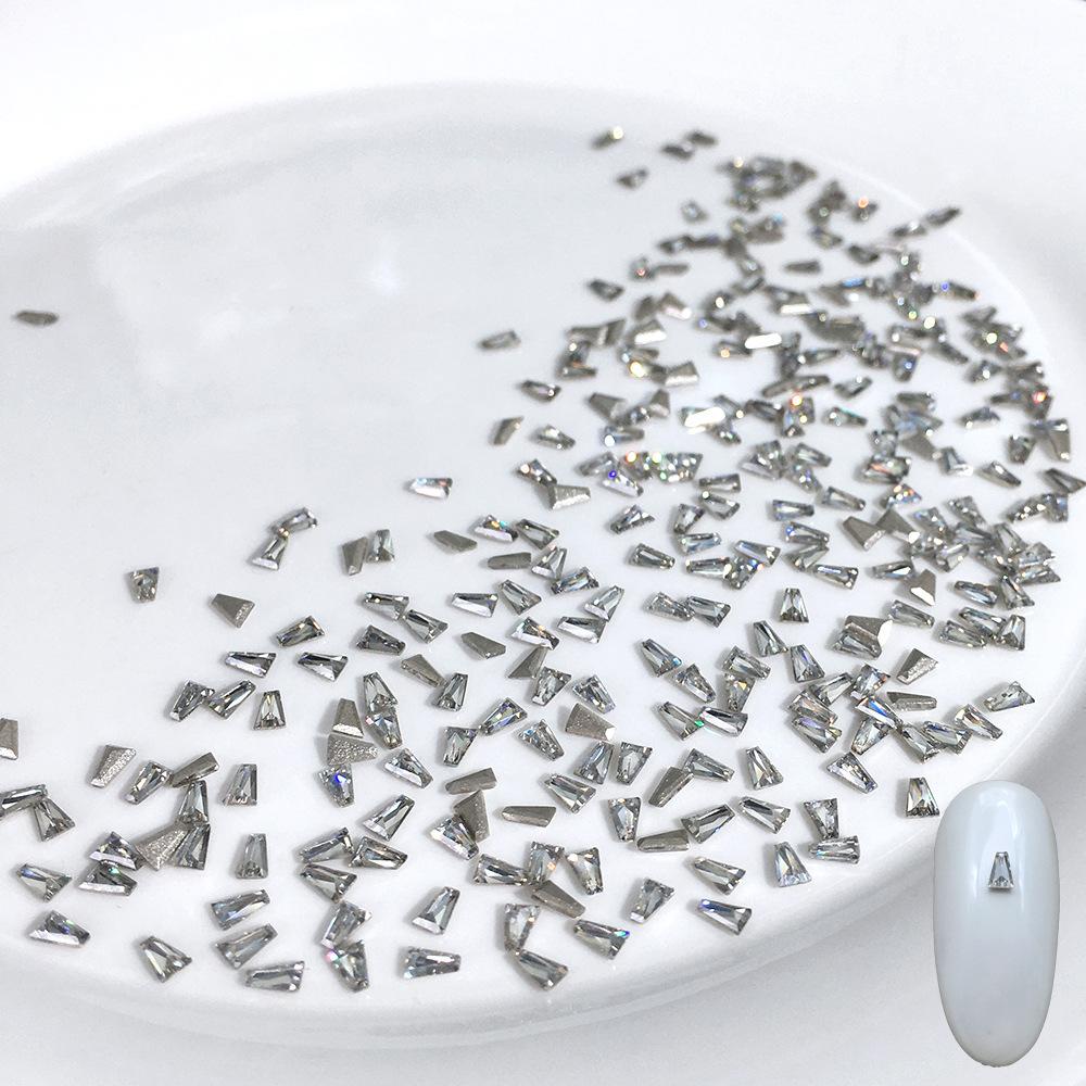 White flat bottom inverted zircon [1*2*3mm trapezoid]]