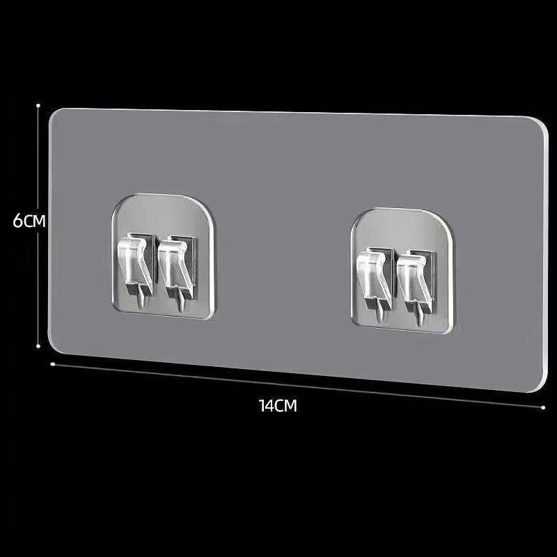 6*14 transparent double claw buckle