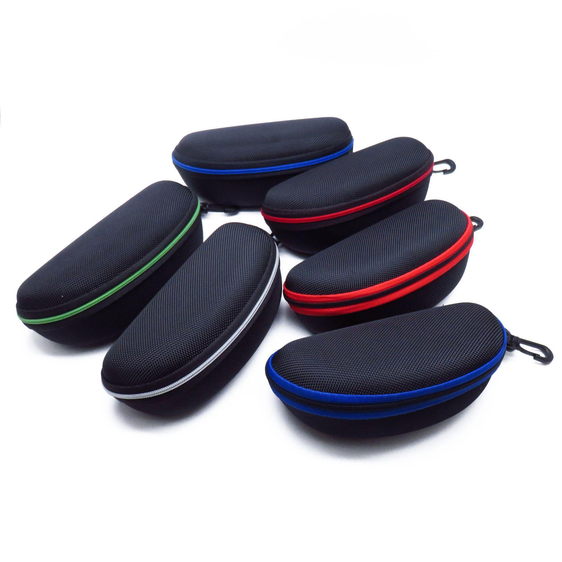 Wholesale Ready-Made Sunglasses Case Zipper Eyewear Storage Box Eva Oxford Cloth Anti-Pressure Portable Sunglasses Case thumbnail 3
