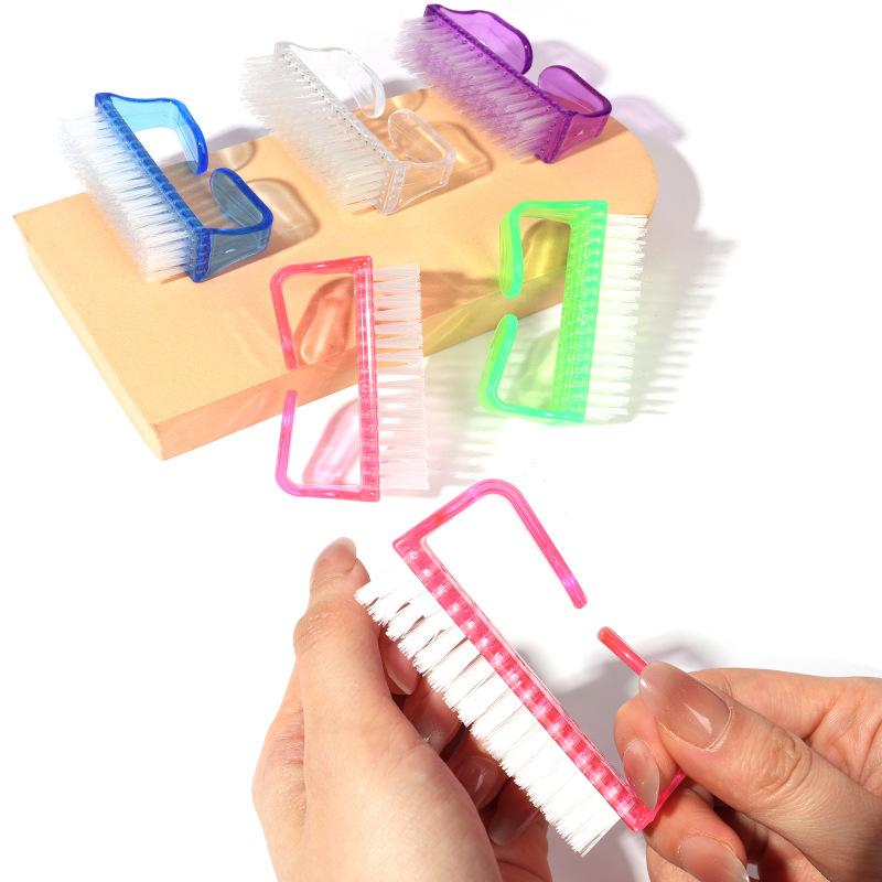 Plastic Translucent Large Horn Brush Manicure Tools Supplies Cleaning Brush Manicure Brush Dust Nail Brush Manufacturer