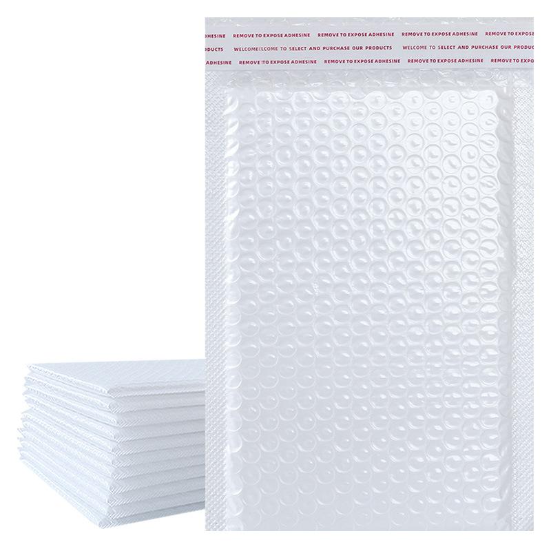 White composite Pearlescent film Bubble Bag packaging foam packaging express bag thickened shockproof clothing bubble envelope bag thumbnail 5
