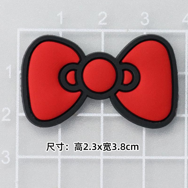 Soft glue: Red KT bow [2.3*3.8cm small]]