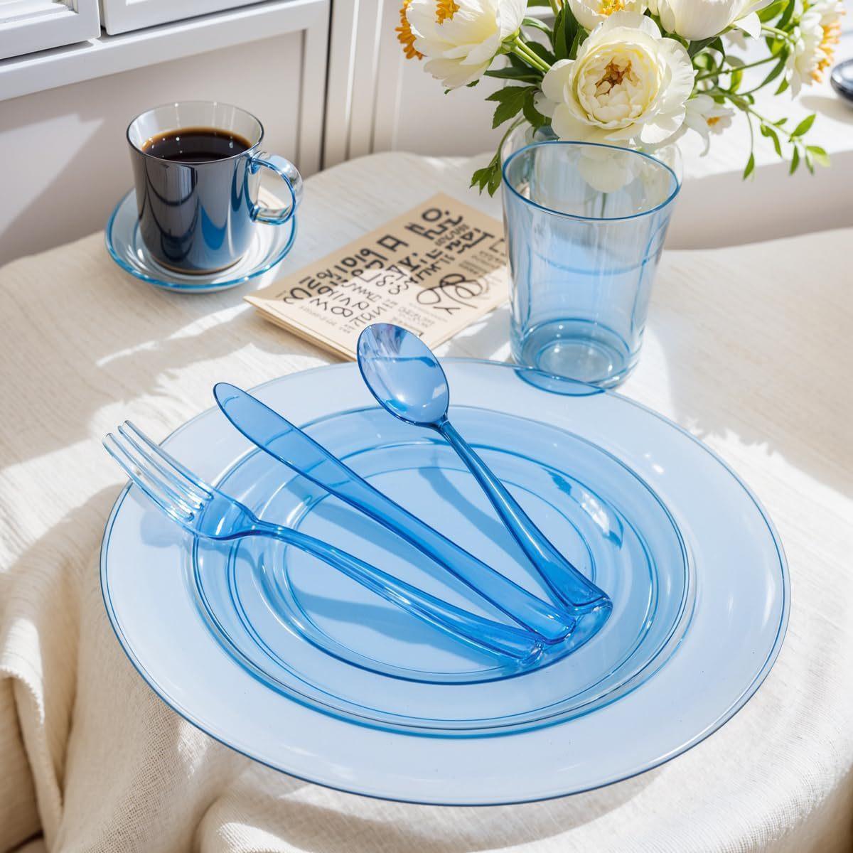 Transparent blue / Knife