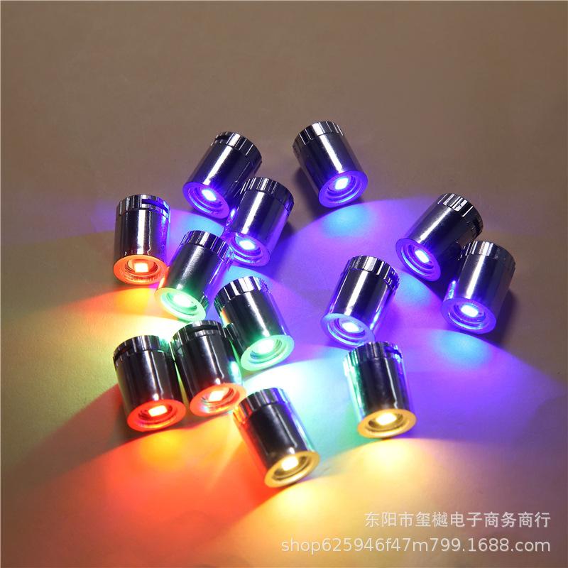 Electroplated color small lamp LED electronic lamp white light children diy luminous handmade accessories mini turn decorative lamp