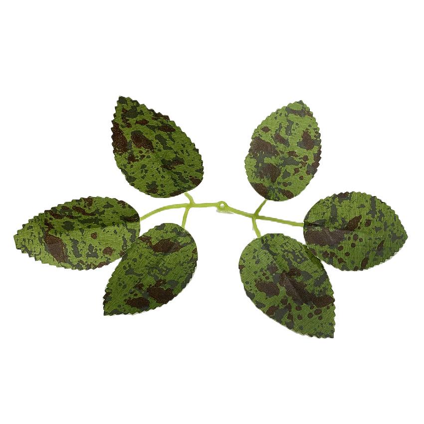 Silk-screen large 6-leaf rose leaf spot