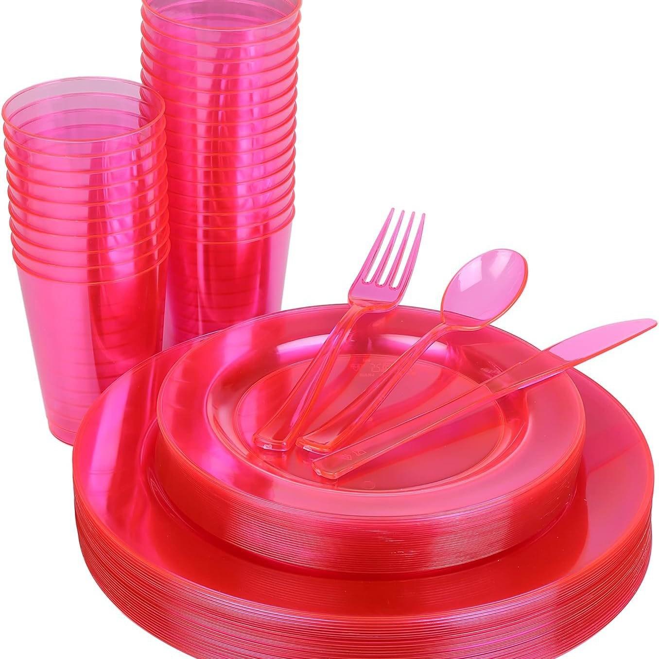 Transparent rose red / Knife