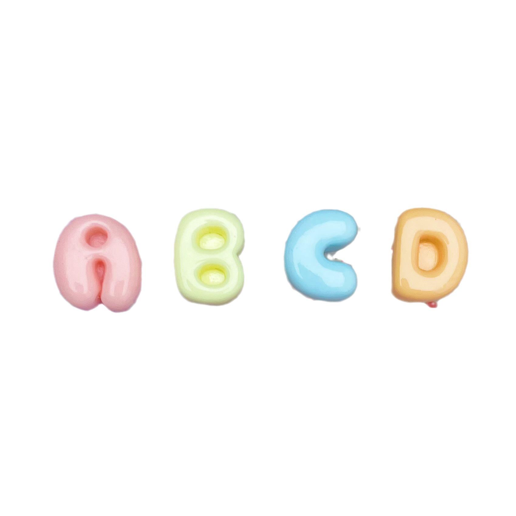 Small 26 Letters Mixed Resin Accessories Mini Abcd English Letters DIY Cream Glue Mobile Phone Case Hairpin thumbnail 5