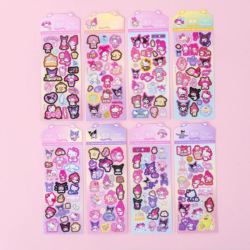 Laser sticker sheet (25*9cm) / Sz315 sanrio