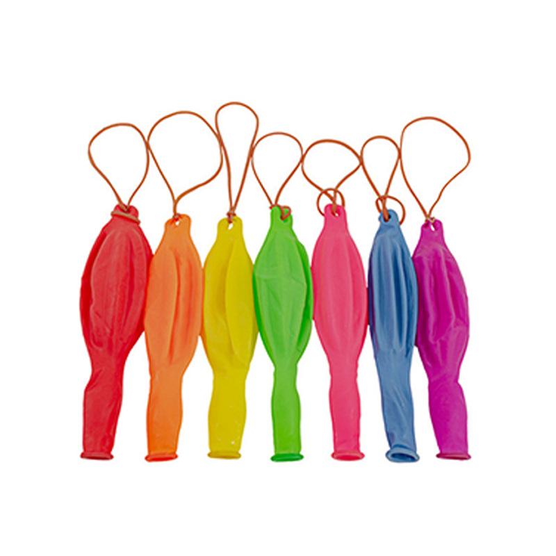 Cross-border racket balloon thickened latex children's hand racket with rubber band racket balloon printing elastic racket balloon thumbnail 5